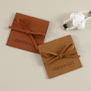 PUPPYSEW Wholesale Microfiber Jewelry Pouch Bag, Handmade Microfiber <b>Envelope</b> Pouches Earrings Necklace Pouch With Logo - Product Image 6