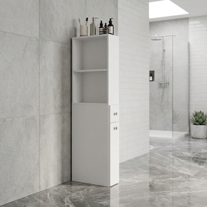 <strong>Bathroom</strong> Cabinet Shelf Narrow Side Drawers <strong>Corner</strong> Toilet Laundry <strong>Storage</strong> <strong>Unit</strong> - Product Image 1