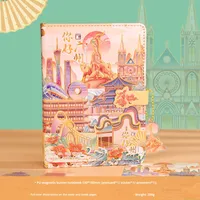 Cahier de paysage urbain de style chinois Attraction touristique Souvenir Fournitures scolaires En gros