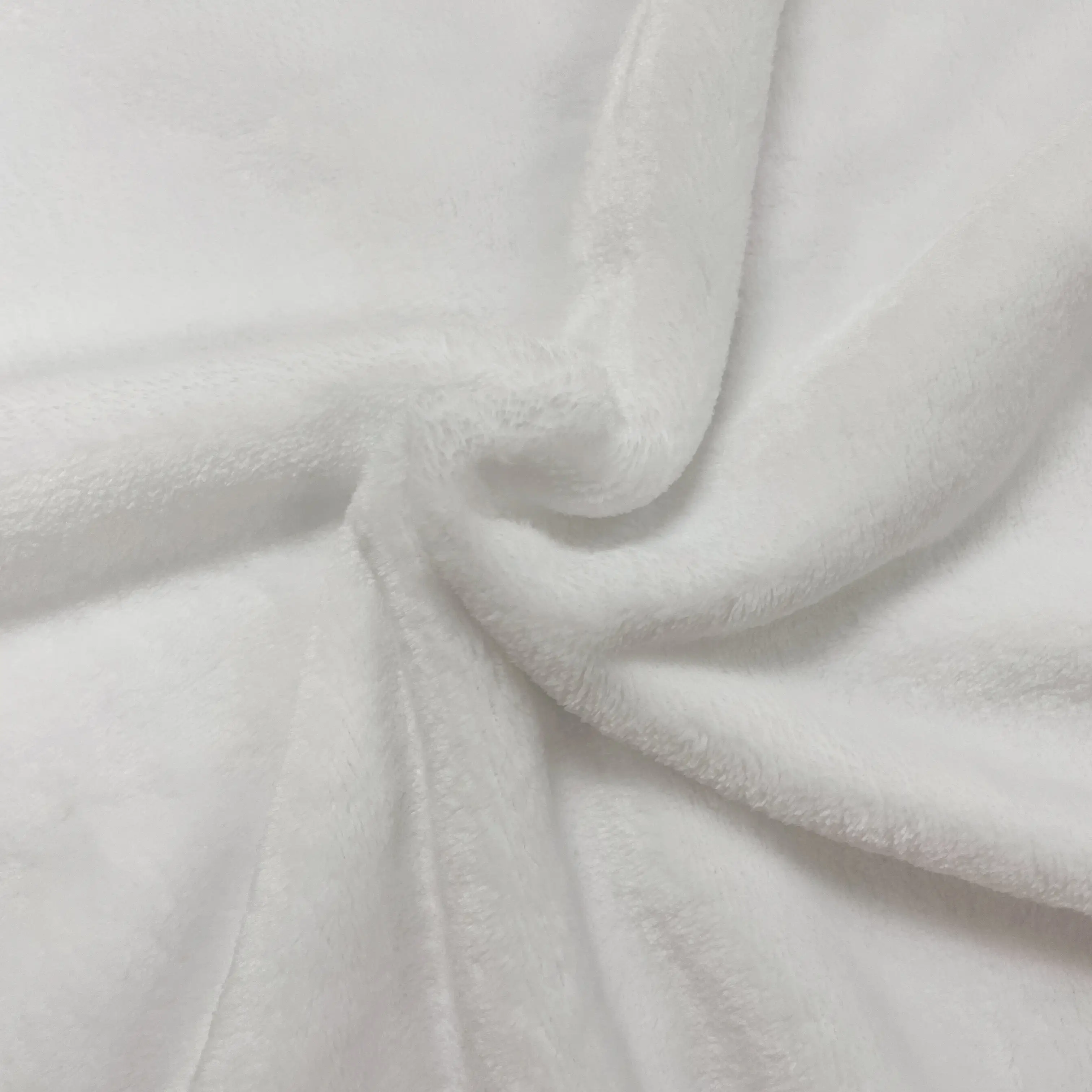 Wholesale Flannel Fleece White Blank Blanket Fabric for Sublimation