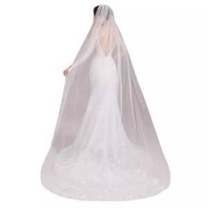 Mermaid Bridal Gown Halter Neck White Embroidered Backless Wedding Dress Natural Waistline Fitted Train - Product Image 5