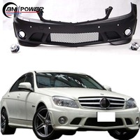 Pare-chocs avant de haute qualité, PP classe C W204 C63 4D Style A Sport 2007-2010