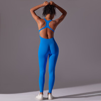 PASUXI OEM Logo personnalisé Combinaison de sport active pour femme, style halter, unie, pour la salle de sport, l'entraînement, le yoga, une pièce, moulante