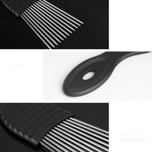 Nouveau design de peigne à cheveux pour barbier, peigne <span class=keywords><strong>afro</strong></span> en métal à dents larges, peigne à fourche, peigne à queue de rat pour la coiffure - Product Image 5