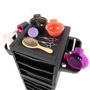 Carrito Rodante Profesional para Salón de Belleza con 6 Cajones y Soporte para Extensiones de Cabello, en Oferta, para Peluquerías y Barberías - Product Image 2