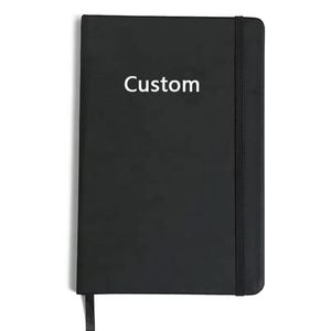 Wholesale Custom <b>A5</b> With Elastic Strap Journal <b>Diary</b> Notebook Printed Brand Logo Notepad Note Book Pu Leather - Product Image 1
