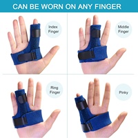 Attelle de doigt de déclenchement d'attelle de doigt pour la douleur d'arthrite de doigt de Pinky d'anneau moyen d'index, blessure de Tendon, doigt cassé de maillet