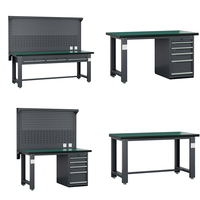 Banc de travail en acier sur mesure OEM, robuste, capacité de charge jusqu'à 1000 kg, garantie 3 ans, pour garage, atelier, stockage