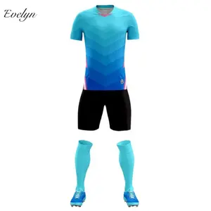 Evelyn Oem Odm Kindertrainingskleding Jersey Sportuniform Heren-En Damesvoetbaluniform - Product Image 4