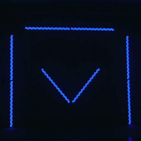 Igracelite192 Lumière de mur à LED segmentée, 768 5050 LED RGB, lumière stroboscopique pour discothèque, soirée, scène