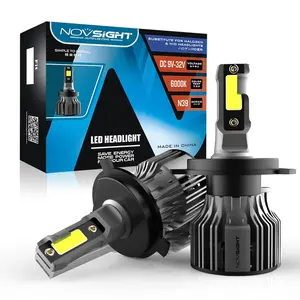 Novsight-A500-N39 de luz led de ojo nocturno para coche, Bombilla COB c6 S2, 72W, 10000 lúmenes, H7 H4 H11 9005 9006