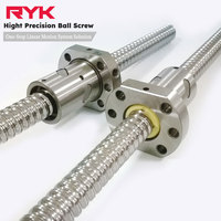 Vis à billes de haute précision de 16 mm de diamètre, vis mère à pas de 5 mm avec écrou à billes métallique pour machine CNC