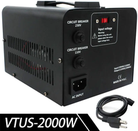 Transformador de Potencia de Alta Resistencia de 1000W, Convertidor de 220V a 110V con Bobinado de Cobre y Bobina Toroidal