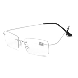 <span class=keywords><strong>Gafas</strong></span> de Lectura de Alta Calidad para Hombre y Mujer, Montura Metálica Cuadrada sin Aro, Anti Luz Azul, para <span class=keywords><strong>Presbicia</strong></span> - Product Image 6