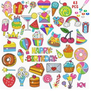 สติกเกอร์เพชรลายการ์ตูนสัตว์, สติกเกอร์เพชร DIY สำหรับเด็ก รูปแบบอิสระ ลายเจ้าหญิง - Product Image 5