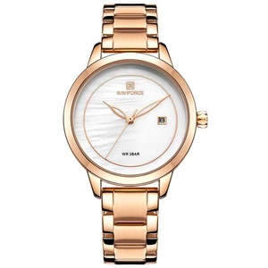 Drioshipping, relojes dorados de acero inoxidable para mujer, relojes de marca de lujo para mujer, reloj de cuarzo para mujer, Montre Femme - Product Image 5