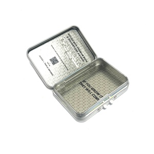 Boîte en métal rectangulaire personnalisée pour cigarettes miniatures, résistante aux enfants, petite boîte à épices CR - Product Image 3