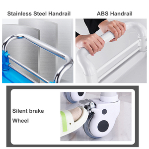Factory Direct Sale Double Stainless Steel Operating Room Treatment Trolley <strong>Cart</strong> - Product Image 4
