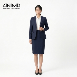 Costume Minimaliste en Laine Extensible ANIMA pour Femme, Résistant à l'Eau, Respirant, Tenue de Bureau Exécutive, Global - Product Image 1