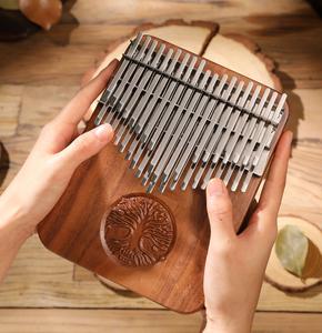 Kalimba en noyer "Arbre de <span class=keywords><strong>vie</strong></span>" Hluru: 38 touches pour une expression musicale exquise et cristalline - Product Image 5