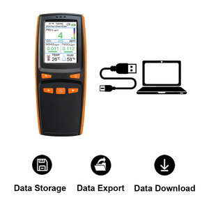 Monitor de Calidad del Aire Interior Portátil Profesional 10 en 1 para Uso Doméstico e Industrial con Interfaz de Datos y Descarga de Controladores - Product Image 1