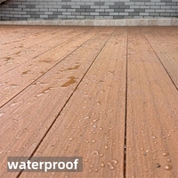 Tercel extérieur étanche wpc terrasse co-extrusion plastique coiffé WPC sol extérieur