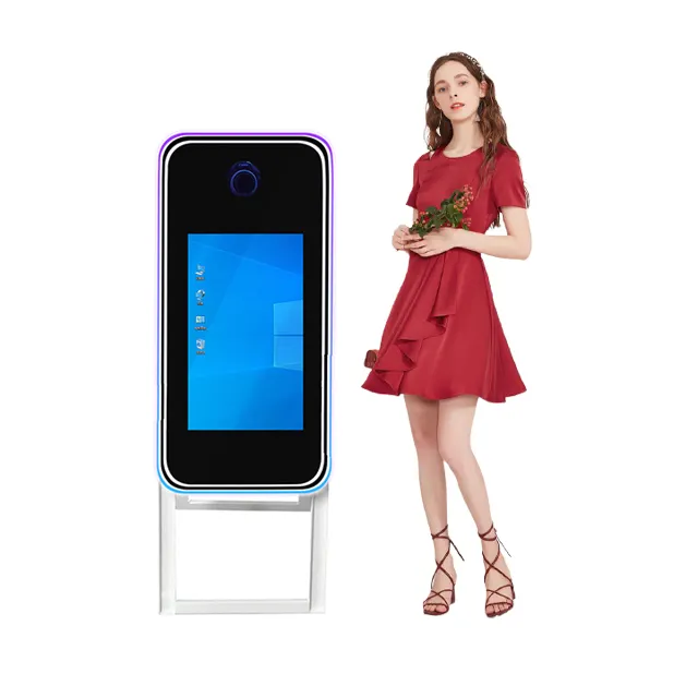 Smart selfie digital 40/70 pollici Magic Mirror Photo Booth Kiosk schermo a Led con stampante per uso di feste e matrimoni