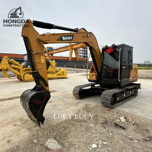 Mini modèle de pelle sur chenilles Sany SY 75C Pro Digger d'occasion originale de 7.5 tonnes pour la construction - Product Image 2