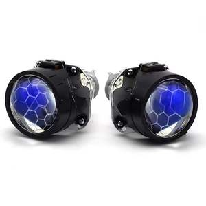 Lente de Proyector Bi Xenón Mini de 2.5 Pulgadas con Revestimiento Azul, Ojos de Ángel DRL, Cubierta de Protección, Compatible con H4 H7, Kit de Montaje para Automóvil y Motocicleta - Product Image 2