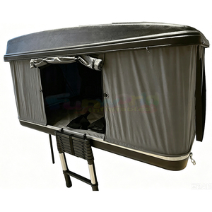 Carpa de techo rígida de aluminio para 4 estaciones, para 2-3 personas, todoterreno, de lona, moderna, para exteriores, para autos. - Product Image 3