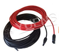 PV-Kabel Schwarz Rot 4 mm2 6 mm2 1000V 1500V verzinnter Kupferdraht PV-Solar kabel für Solar kraftwerk gute Qualität