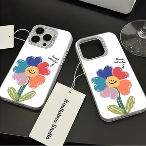 เคสโทรศัพท์ลายดอกไม้ TPU สีขาวสำหรับ iPhone 17 16 15 PRO MAX 13 11 12 14 - Product Image 5