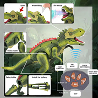 Jouets de dinosaures télécommandés EPT Rc Walking Led, T-rex réaliste, électrique, marchant, dansant, animal télécommandé