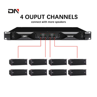 Fabrika toptan sınıf D güç amplifikatörü dn1800 1600W 1200w güç amplifikatörü w 4 kanal
