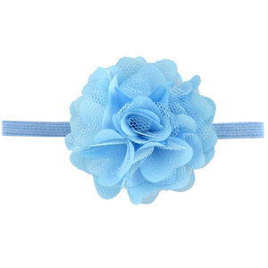 Satin Fine Headband with Pure Color Net and Satin Flowers Kids <strong>Hair</strong> Accessories for Children and Babies - Product Image 6