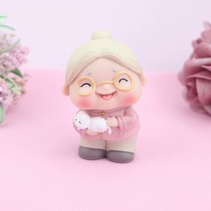 Figura Decorativa de Pareja de Ancianos para Pastel de Aniversario de Bodas, Adorno de Pastel con Figura de Pareja Enamorada - Product Image 5