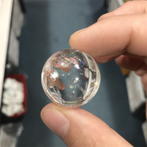 Quartz blanc clair naturel en gros arc-en-ciel boule de cristal de guérison magique élégant artisanat en cristal - Product Image 6