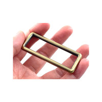 Anneau de boucle carré classique en alliage sans nickel de 18 mm x 50 mm pour sacs à main et valises – Accessoires de quincaillerie