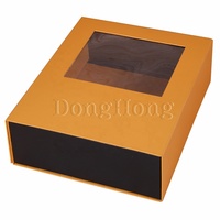 Boîte pliable en carton pour cadeau, emballage plat en papier kraft avec aimant, 5 pièces