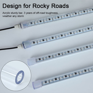 Cao cấp cứng nhắc <span class=keywords><strong>underglow</strong></span> <span class=keywords><strong>Kit</strong></span> bên ngoài IP68 không thấm nước underbody rgbic cứng nhắc dẫn thanh dưới ánh sáng ánh sáng cho xe tải offroad - Product Image 2