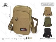 Borsa a tracolla da uomo in tela dal design semplice con cinturino per telefono per uso quotidiano - Product Image 1