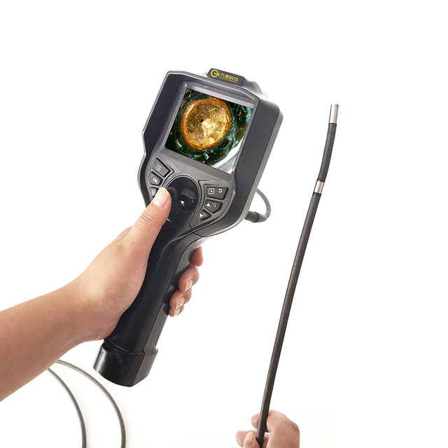 Jiutai 4 Way Articulating Industrial Tube Inner Inspection Videoscope Borescope Fibre Optic Snake Camera