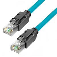 Câble Ethernet industriel Cat6A S/FTP haute flexibilité RJ45 vers RJ45, cuivre toronné avec gaine PVC pour caméra GigE Vision