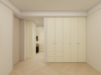 Système de rangement modulaire ouvert en bois de luxe pour chambre à coucher, armoire 6 portes, meuble de rangement en bois