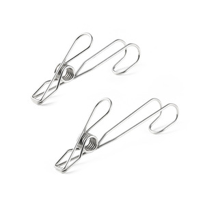 Stainless Steel Clip Hooks Small Size Large Size For Hanging Clothes And Linen Storage Clips - Product Image 5