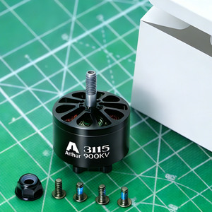 <span class=keywords><strong>Moteur</strong></span> CC sans balais 3115 900KV 3-6S pour drone de course FPV, couple élevé 12N14P pour quadricoptère RC longue portée 9-10 pouces et aile fixe - Product Image 1