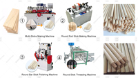 Machine automatique de fabrication de tiges rondes en bois 9050B 9080 en vente au Kenya