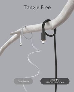 Anker كابل USB <span class=keywords><strong>C</strong></span> إلى USB <span class=keywords><strong>C</strong></span> 3 قدم مكعب كابل USB W سيليكون نوع <span class=keywords><strong>C</strong></span> محمول شحن سريع - Product Image 3