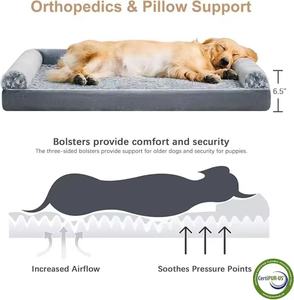 Orthopedic <strong>Dog</strong> <strong>Beds</strong> for Large Orthopedic for Medium Large <strong>Dogs</strong>,<strong>Big</strong> Waterproof Couch <strong>Dog</strong> Pet <strong>Bed</strong> with Bolster Sides for Sleeping - Product Image 3