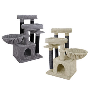 Prodotti di Lusso per Animali Domestici Haobay, Alberi per Gatti di Alta Qualità, Design Pieghevole in <span class=keywords><strong>MDF</strong></span> Sostenibile, 2 Colori, Divertenti per Gatti - Product Image 4